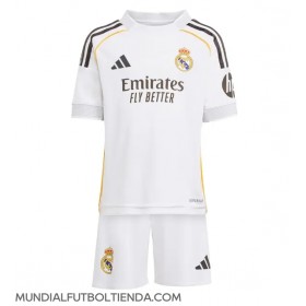 Camiseta Real Madrid Rodrygo Goes #11 Primera Equipación Replica 2025-26 para niños mangas cortas (+ Pantalones cortos)